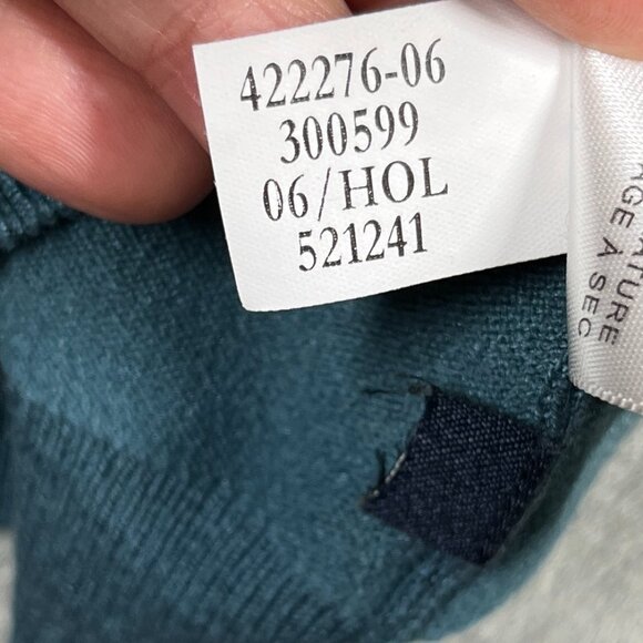 Banana Republic Sweater Medium Blue Silk Cashmere Wool Pullover Preppy - Picture 4 of 7